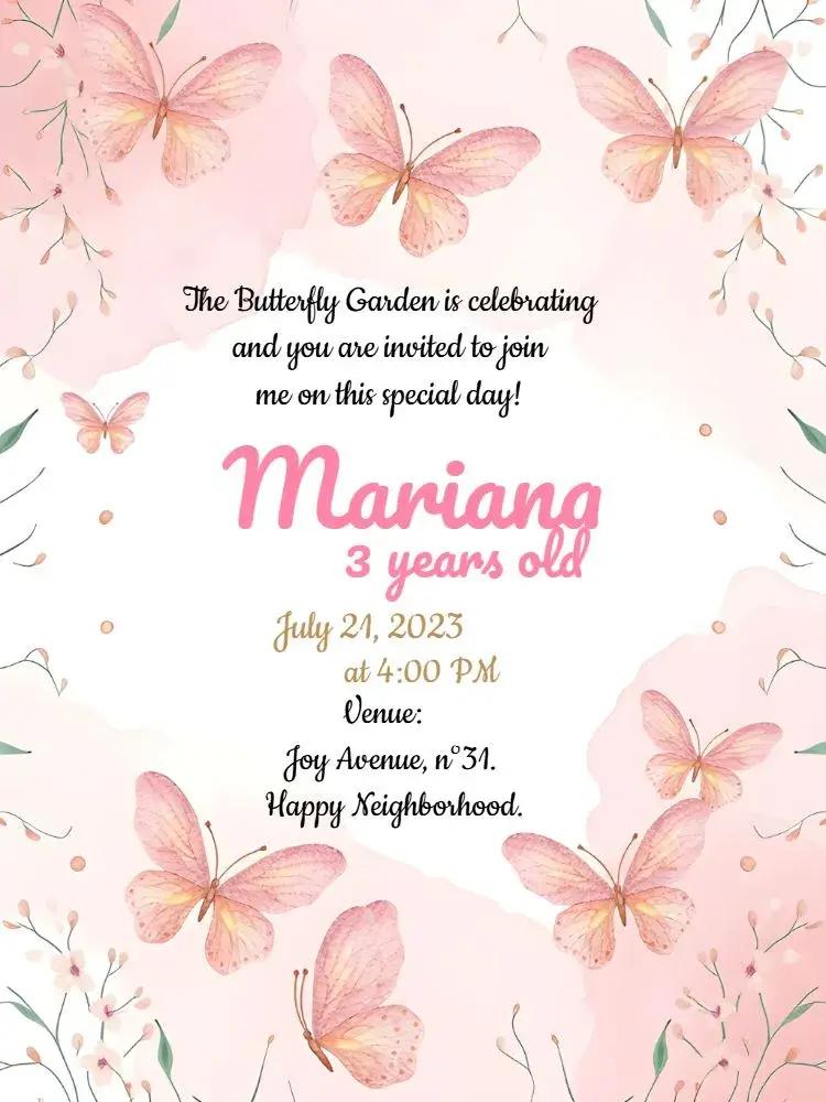 Enchanted Garden 1 invitation