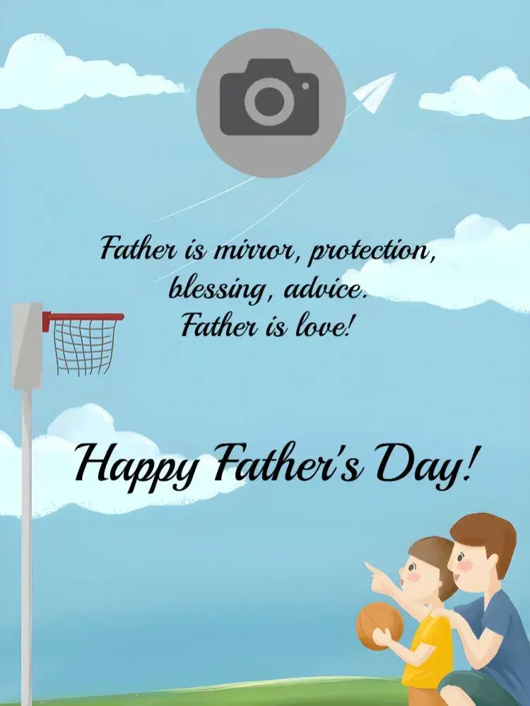 Father's Day Post With Photo Tribute invitation