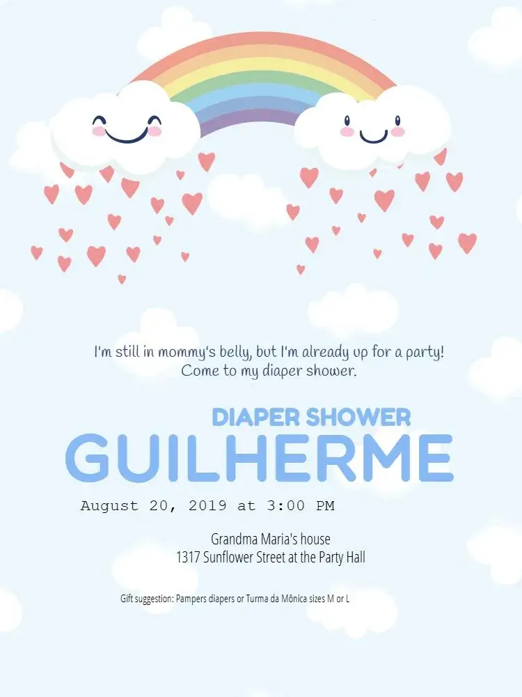 Shower Of Love Celebration invitation