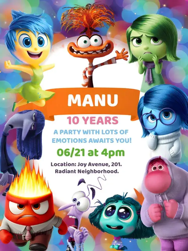 Invitation Fun Mind 2 Colorful – Most searched for theme colorful, playful, emotional, fun, childlike