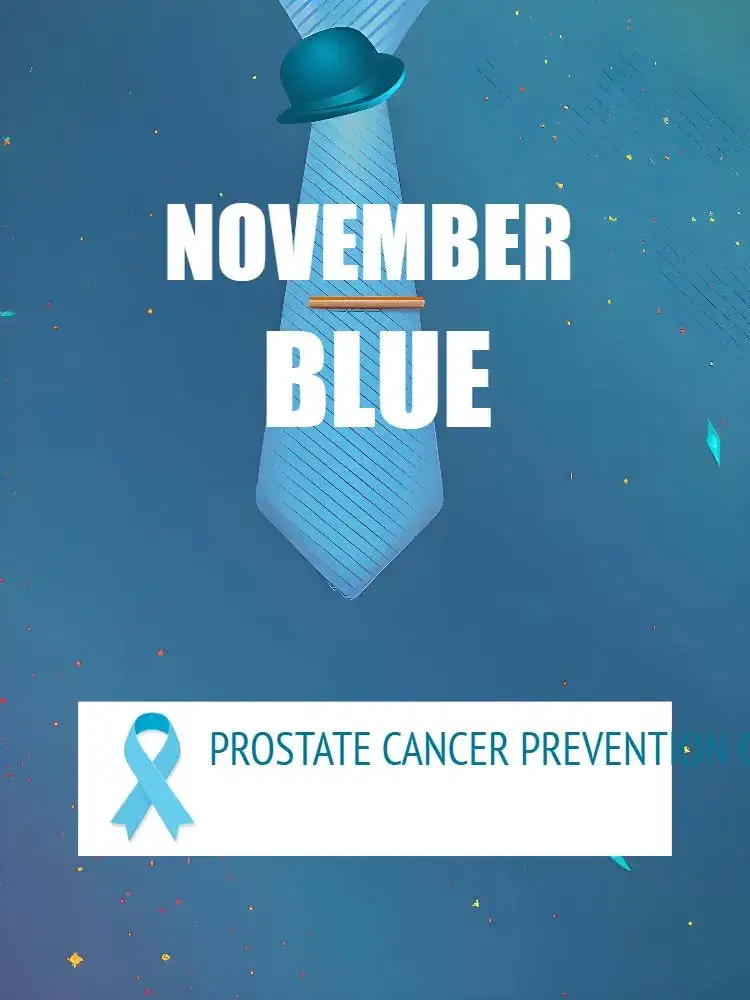 Invitation Post For Movember Blue Health – Most searched for theme blue, modern, minimalist, graphic, inspiring