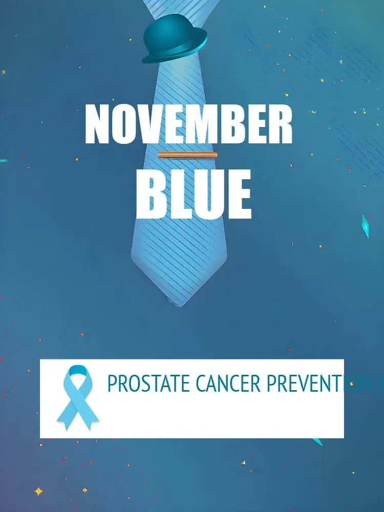 Post For Movember Blue Health invitation