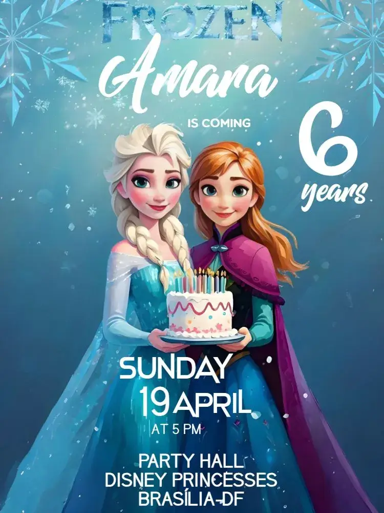 Frozen Fronzen invitation