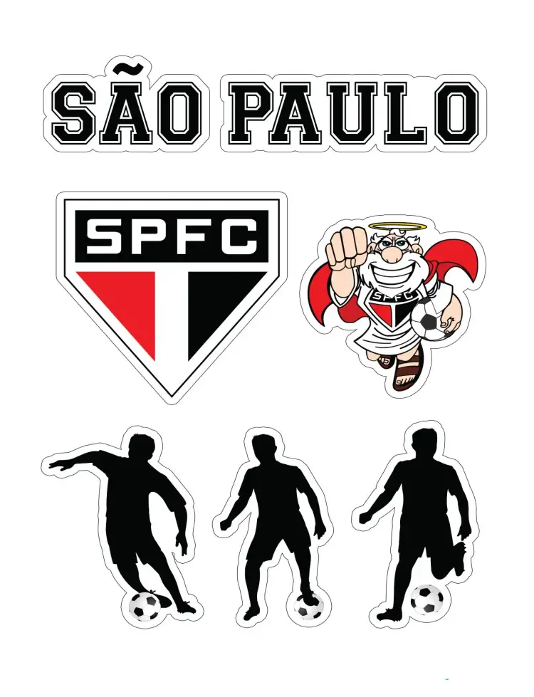 Invitation São Paulo – Cake topper theme modern, sporty, colorful, vibrant, fun, urban