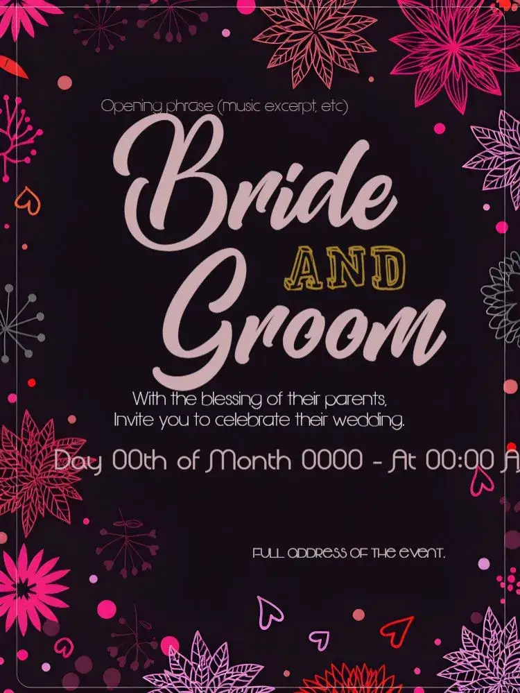 Invitation Chrysanthemum Floral Wedding – Wedding theme floral, modern, colorful, elegant, sophisticated