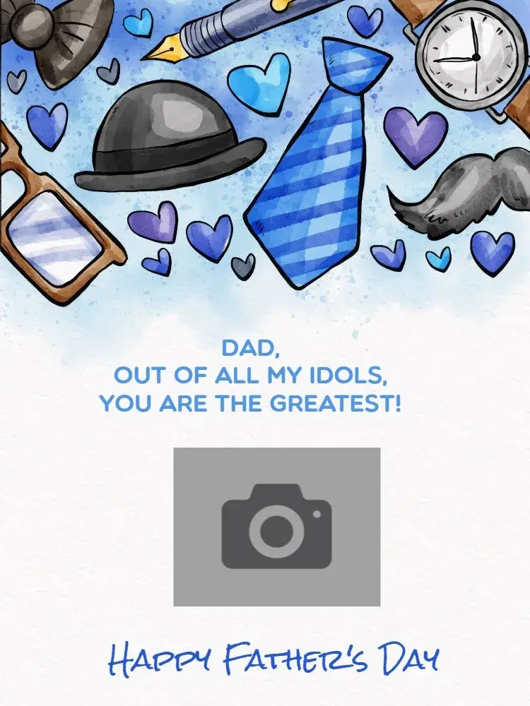 How to Make Creative White Father's Day Card invitation