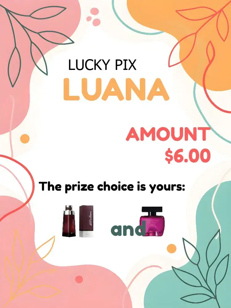 Invitation Lucky Colorful Pix – Tickets theme floral, colorful, modern, fun, vibrant, cheerful