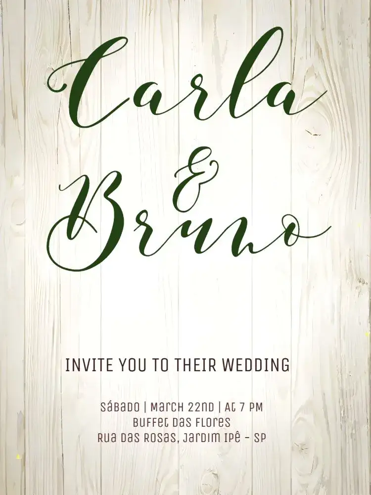 Invitation Minimalist White Wedding – Wedding theme minimalist, white, floral, green, elegant, modern