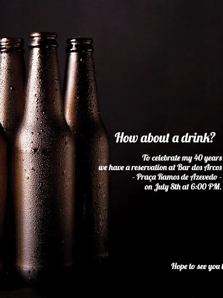 Invitation Online Beer – Birthday theme modern, casual, colorful, bar, celebration, festive