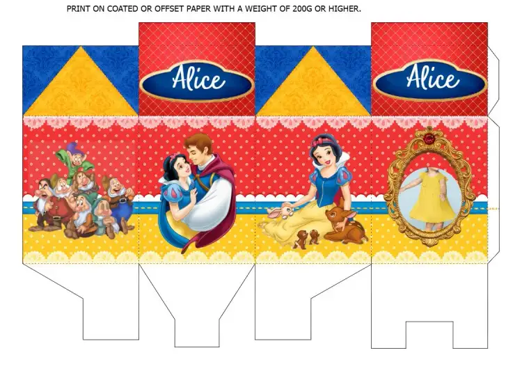 Invitation Snow White Milk Box with Photo (Photo) – Most searched for theme fairies, colorful, childlike, fairy tales, cheerful, magical