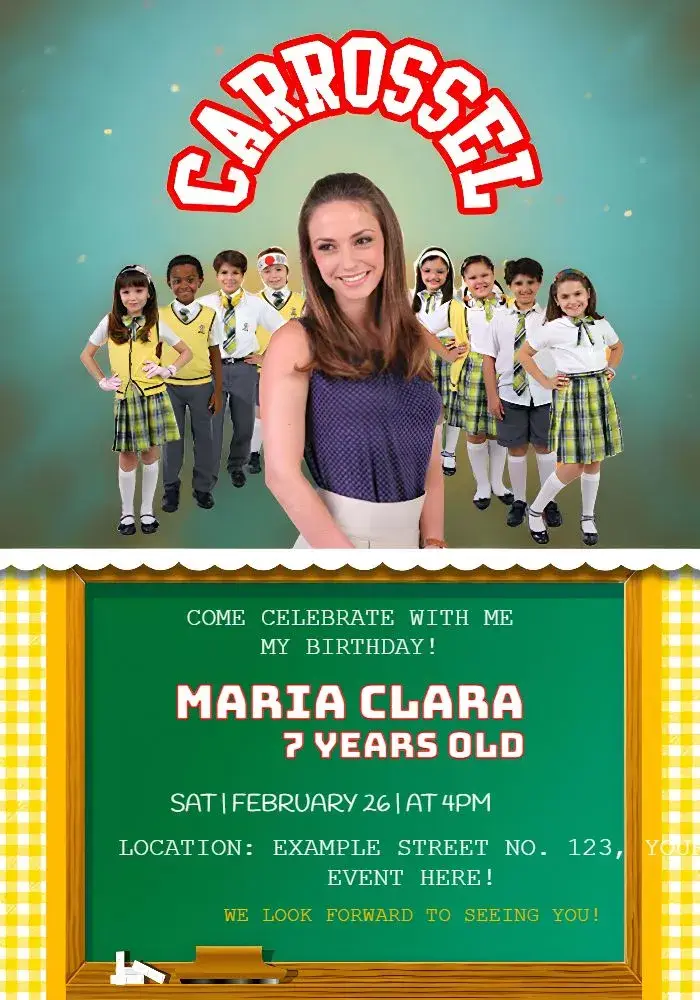 Children's Soap Opera 'Carrossel invitation