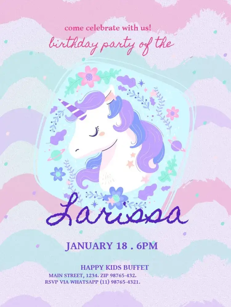 Pink Unicorn Celebration