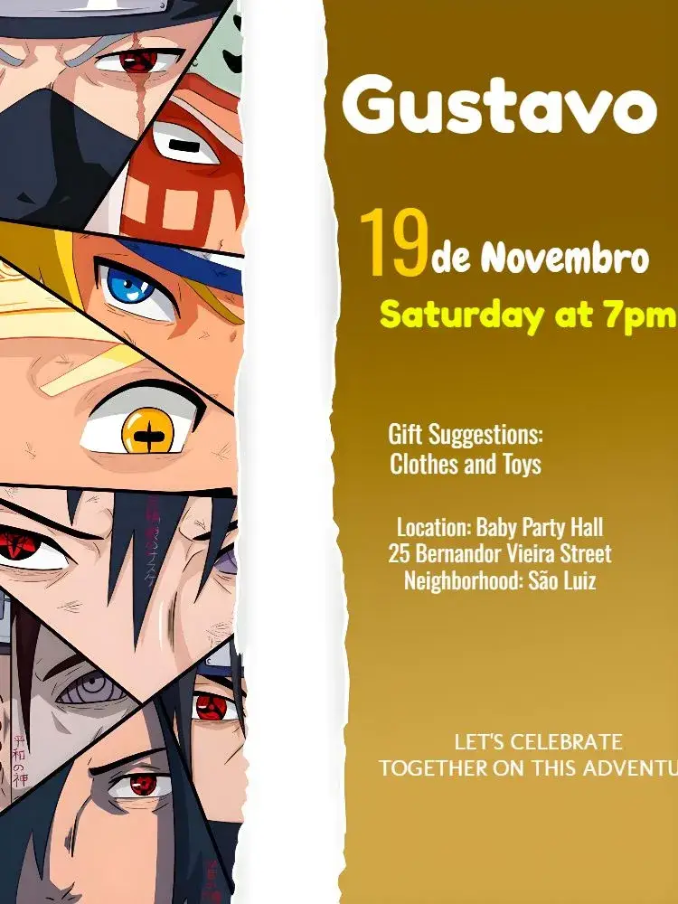 Naruto S invitation