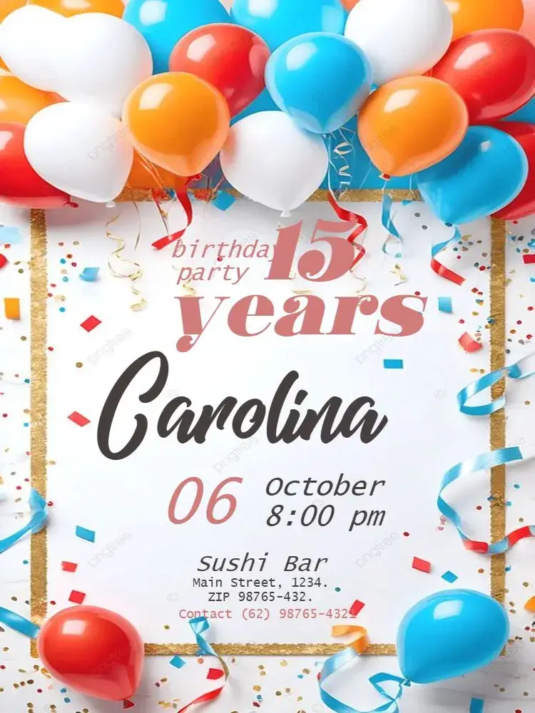 Debutante To Edit Sun invitation