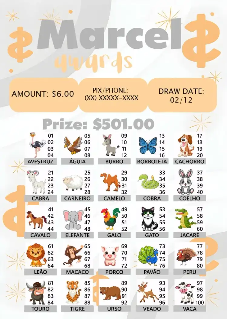 Invitation Raffle Animal Awards Awards – Tickets theme colorful, fun-filled, animals-themed, modern, games, vibrant