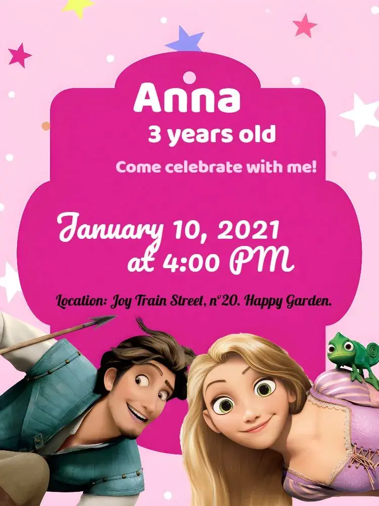 Enrolados Movie invitation