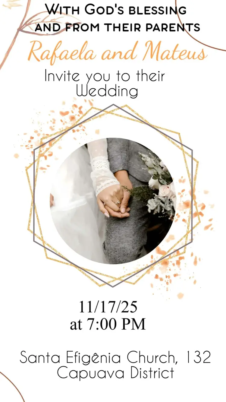 Invite Wedding editable and customizable