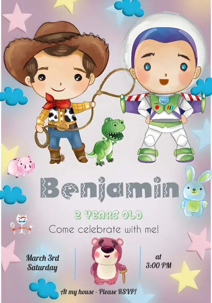 Toy Story Invitation