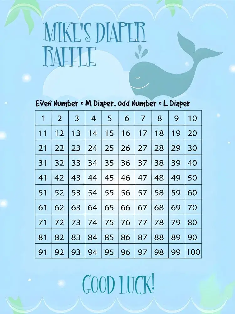 Tea Raffle Sea Algae invitation