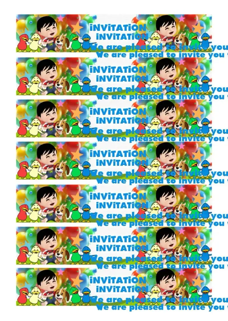 Invitation Label For 200ml Bottle Bento And Totó Design – Most searched for theme colorful, childlike, fun, illustration, friendly