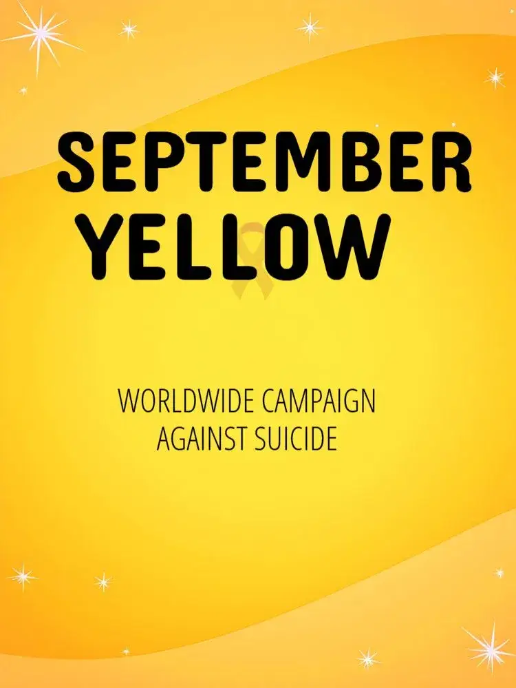 Invitation Post For Yellow September Prevention Campaign – Most searched for theme modern, minimalist, colorful, inspiring, subtle, striking