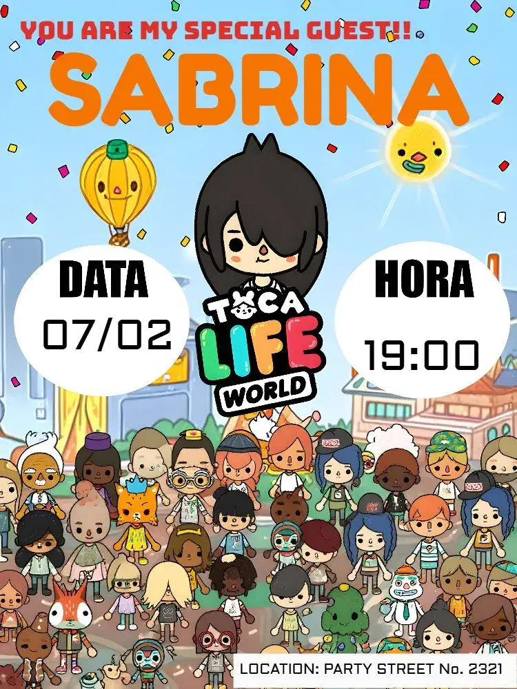 Toca Life invitation