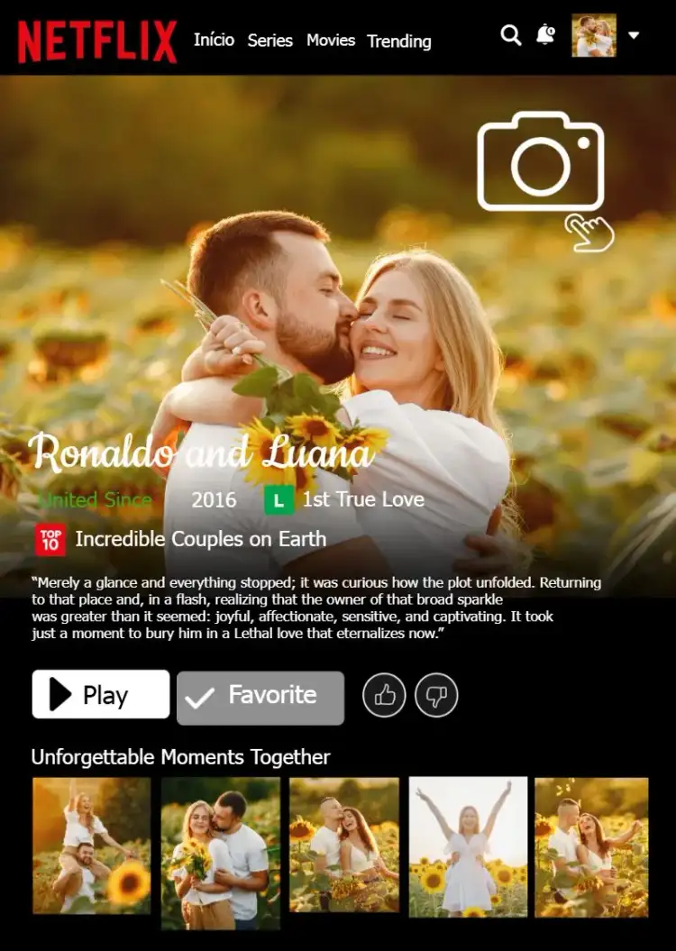 Art Frame Netflix Couple Story