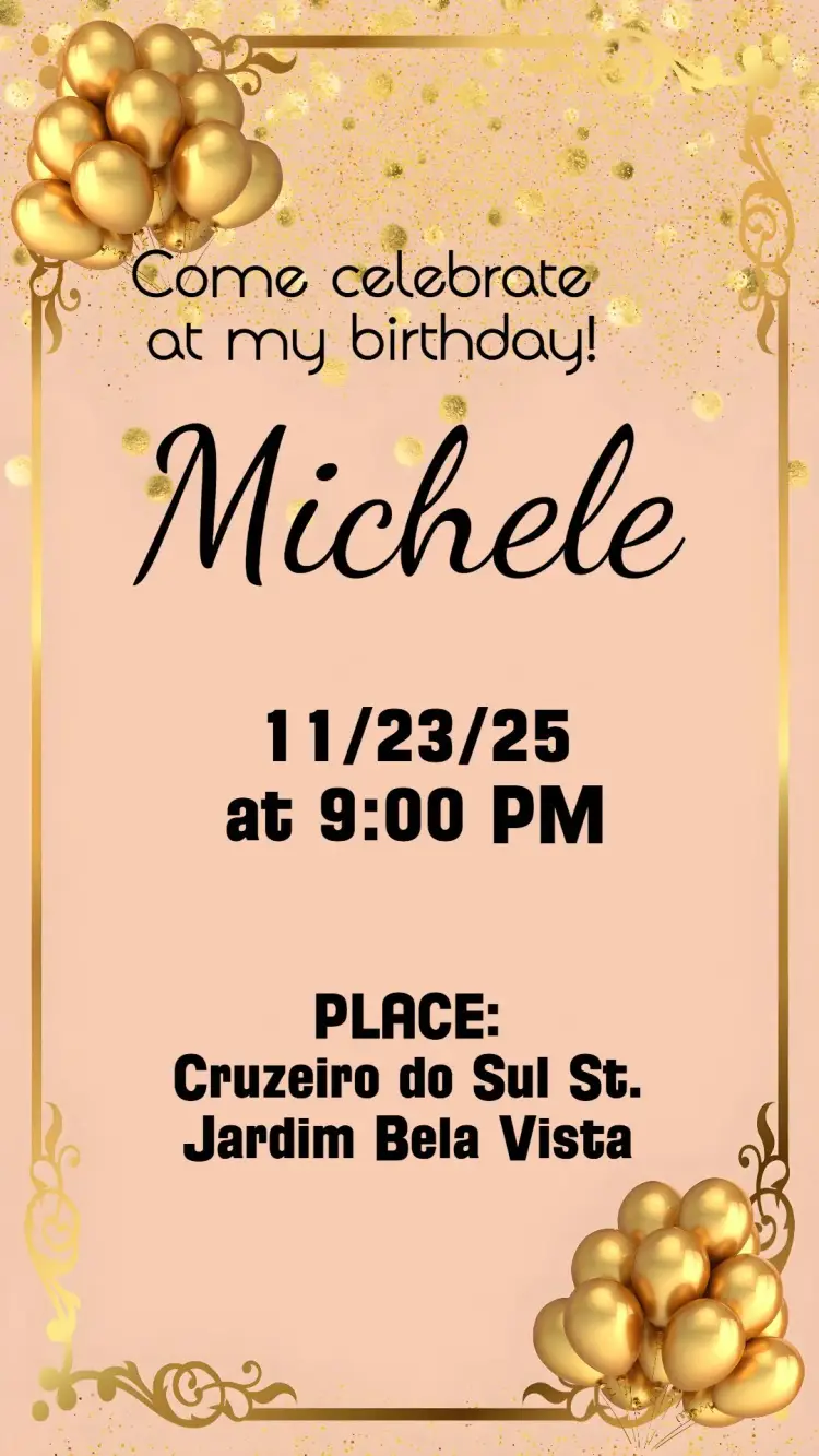 Invite Adult Birthday editable and customizable