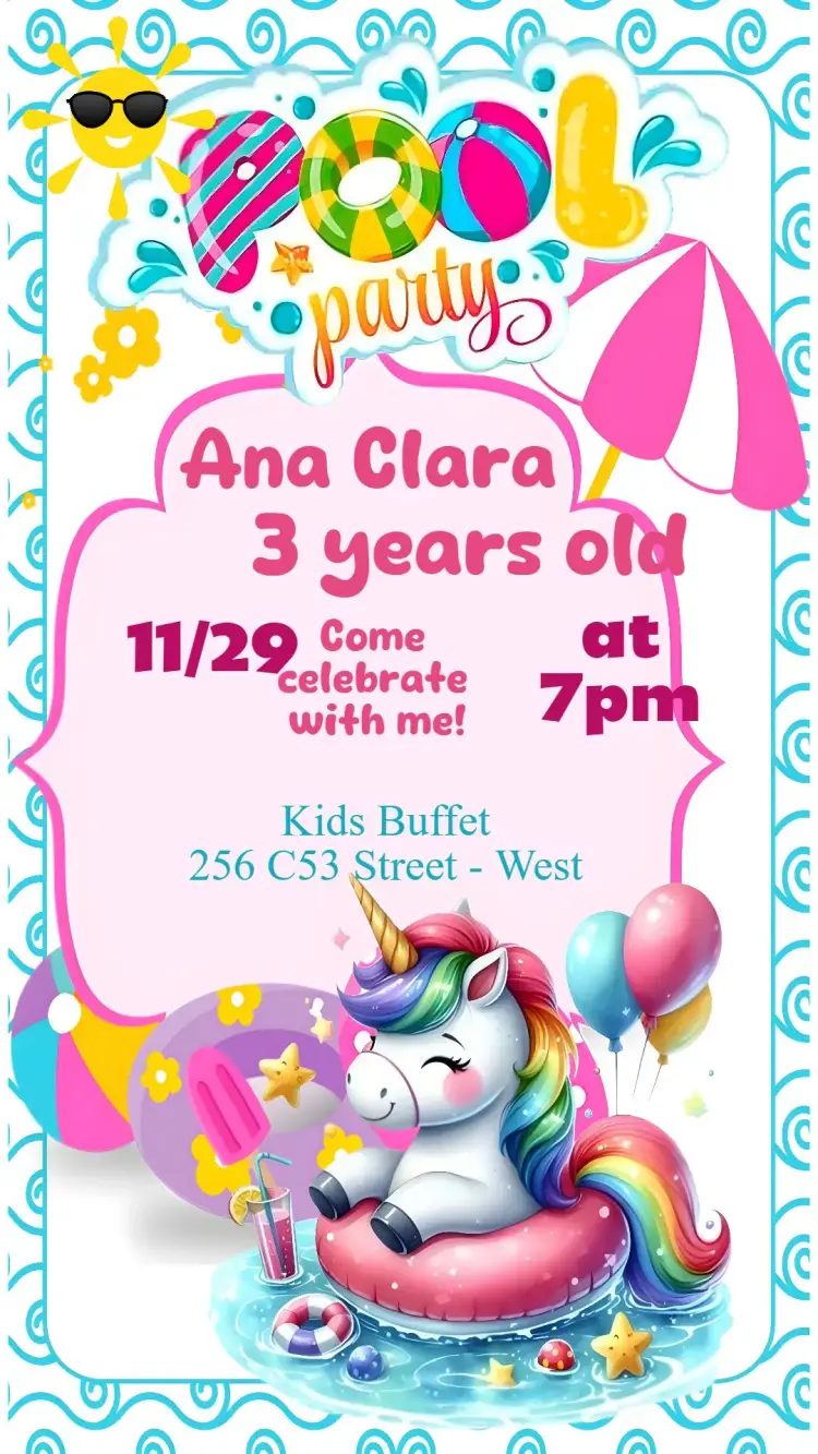 Unicorn invitation
