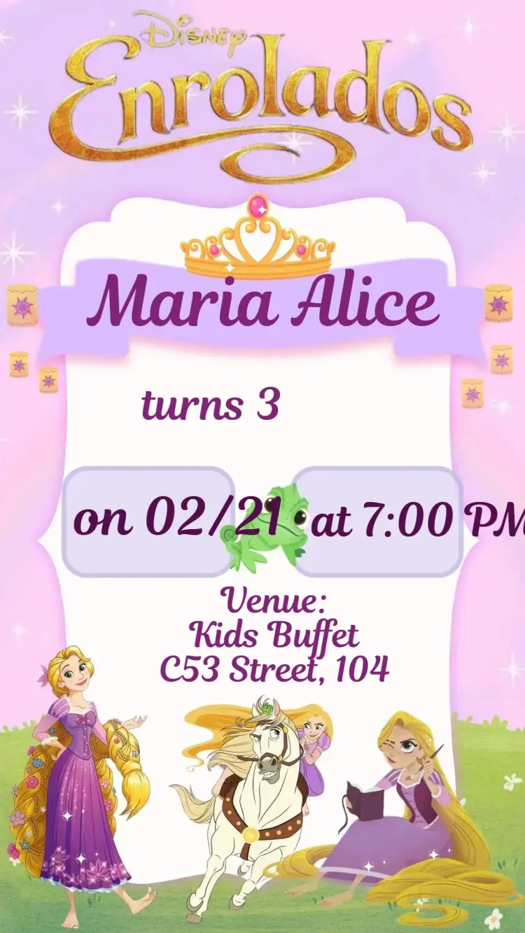 Tangled invitation