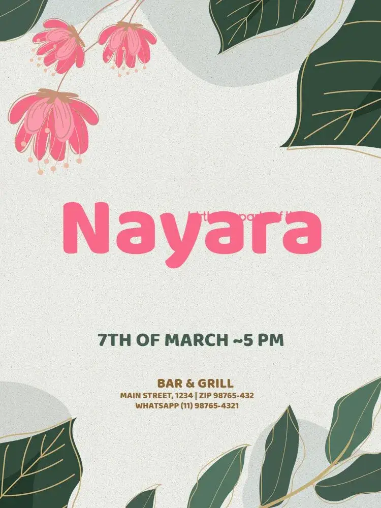 Delicate Floral Celebration invitation