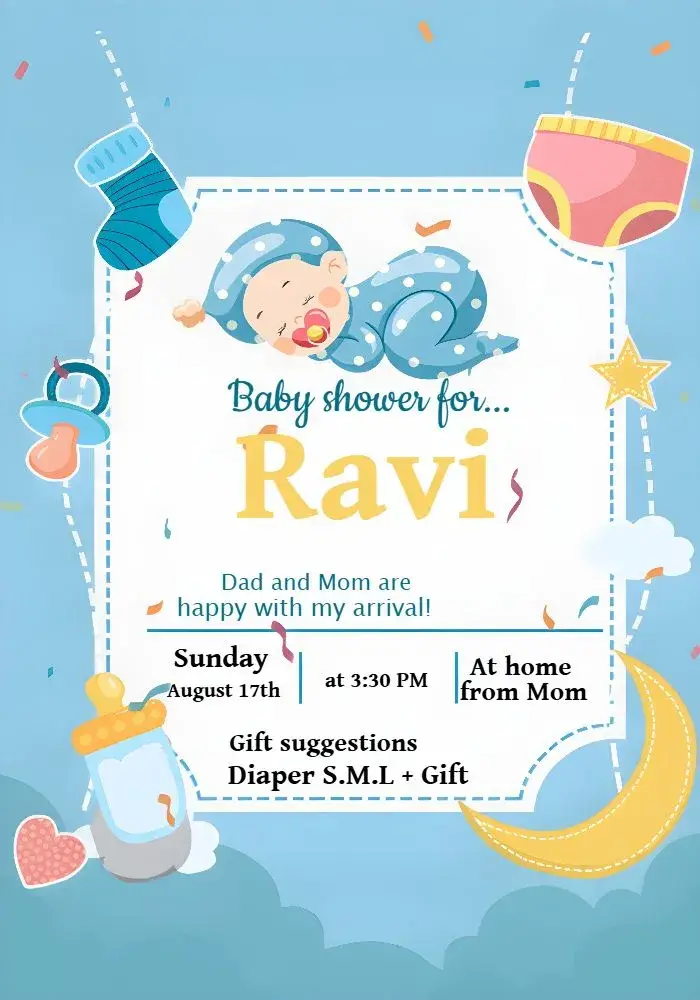 Baby Shower Boy invitation