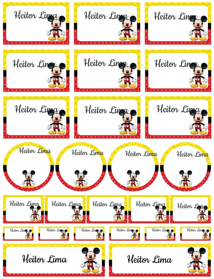 Mickey Mouse invitation