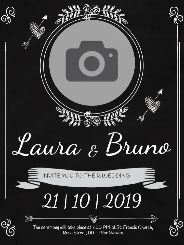 Wedding Chalkboard Celebration invitation
