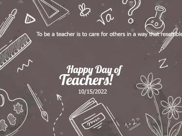 Invitation Teachers' Day Card Celebration – Commemorative Dates theme minimalist, elegant, modern, subtle, educational, graphic