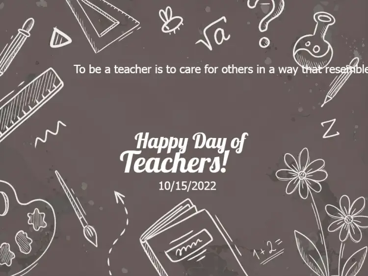 Teachers' Day Card Celebration invitation