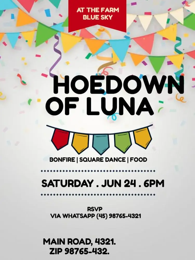 Ludic June Party invitation