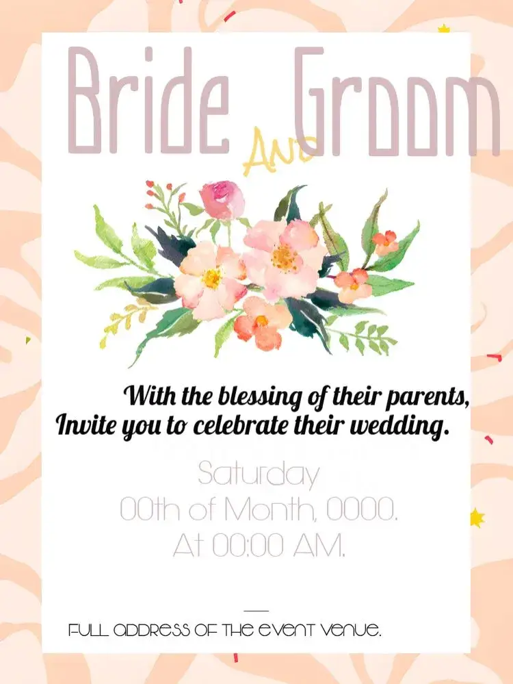 Invitation White Floral Wedding – Wedding theme floral, watercolor, white, romantic, modern, elegant