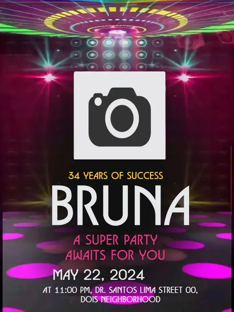 Customized Party Invitation with Photo Editing