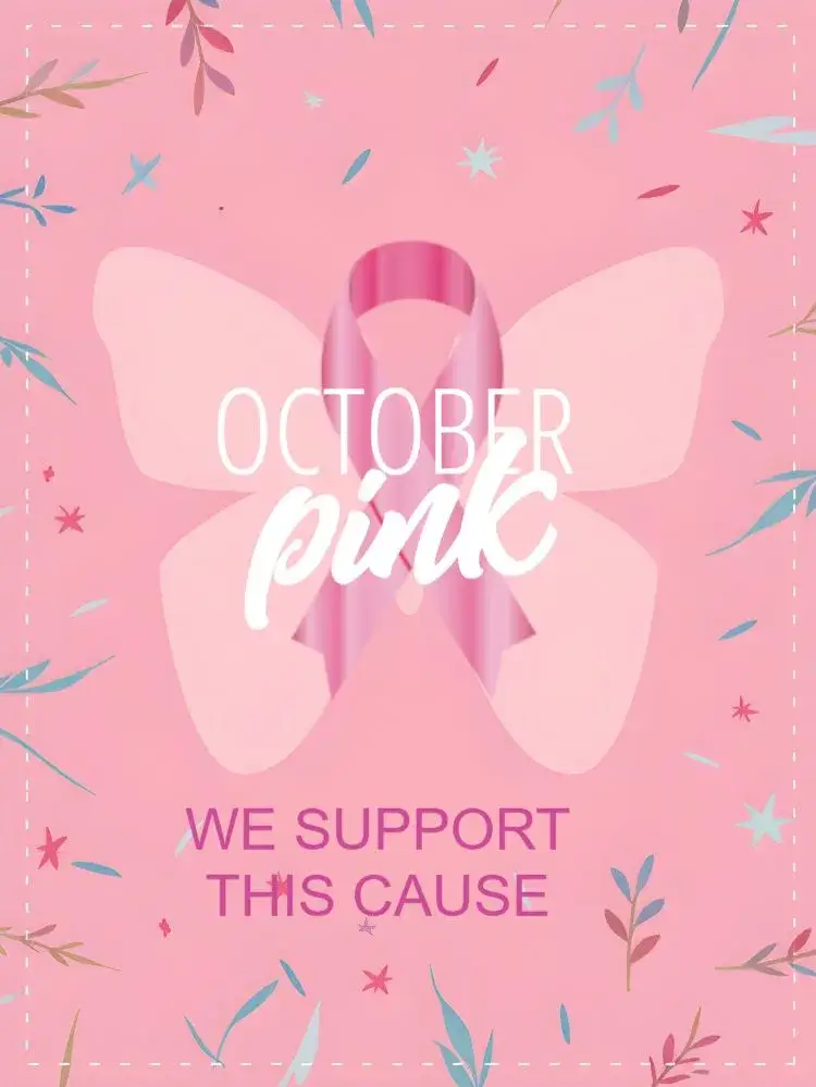 Invitation Post Of Breast Cancer Pink October – Most searched for theme pink, floral, minimalist, modern, delicate, inspiring