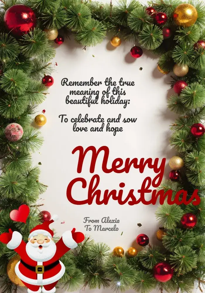 Invitation Christmas Art Card – Commemorative Dates theme Christmas red theme, Festive green style, Modern design, Christmas graphic elements, Minimalist design, Santa-inspired theme