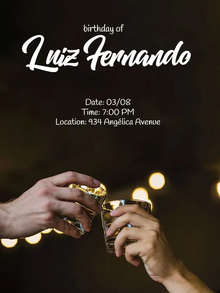 Invite Beer Bar editable and customizable