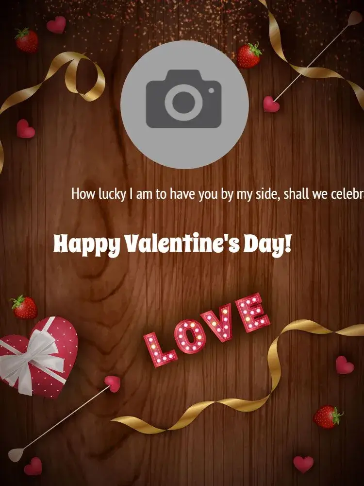 Valentine's Day Love Card invitation