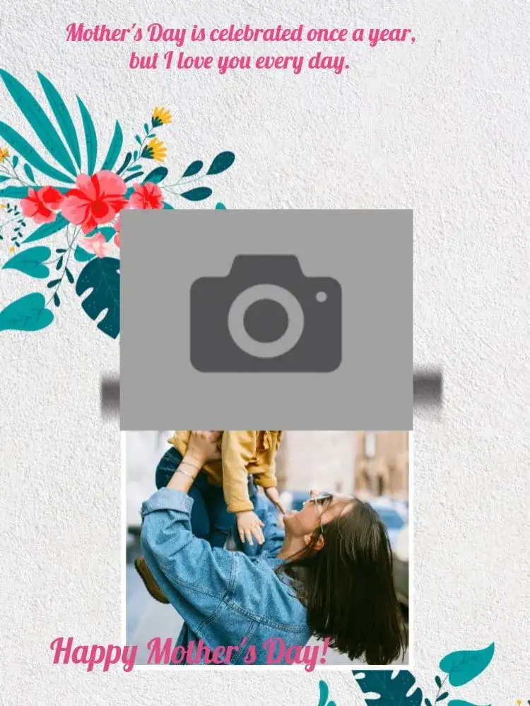 How to Make Creative Mother's Day Card with Digital Photo Flowers
