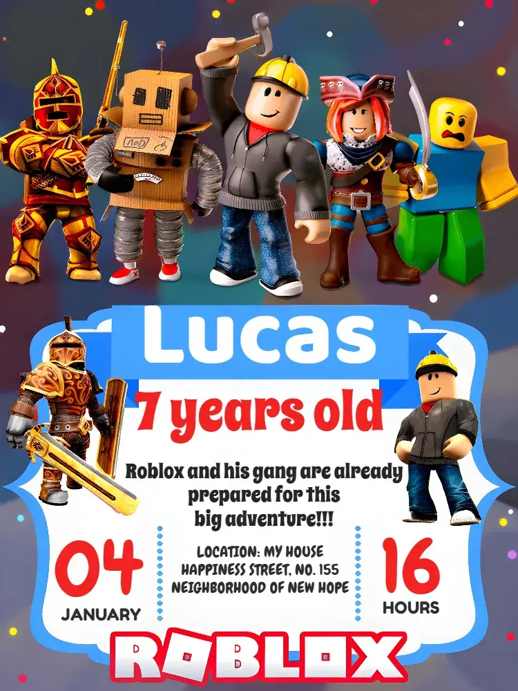White Roblox invitation
