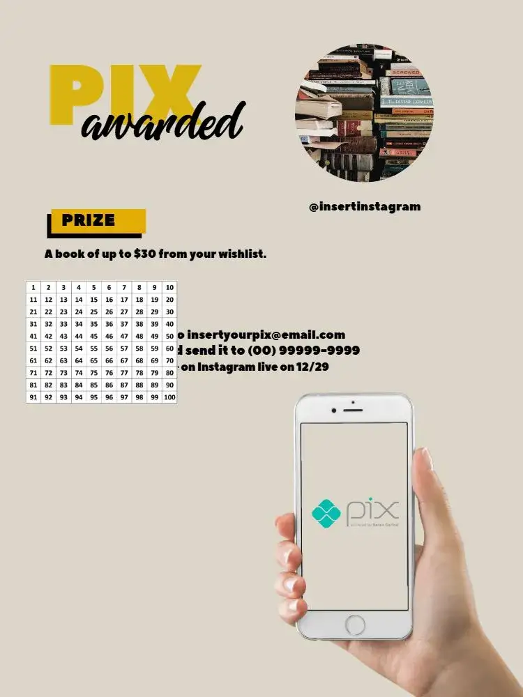 Invitation Prize-Winning Pix With Beige Photo – Tickets theme modern, elegant, minimalist, colorful, fun