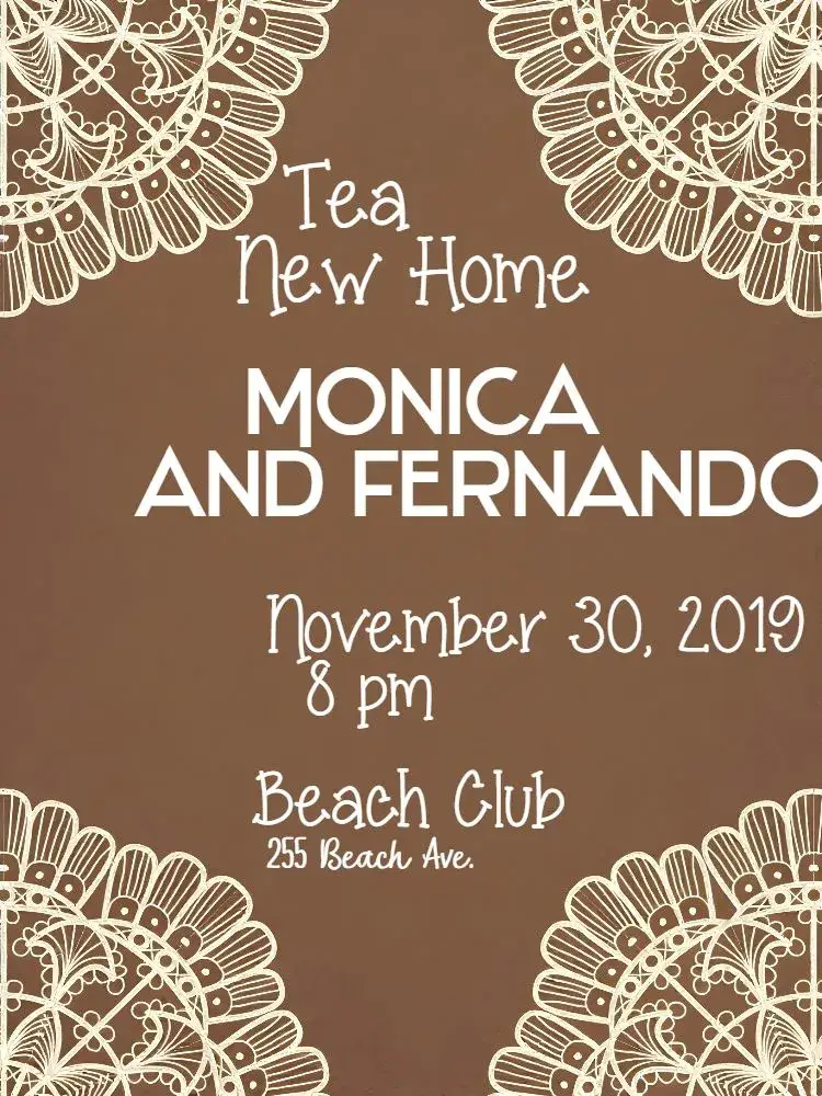 New Home Tea Party Lace invitation