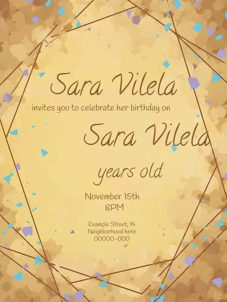 Invitation 30 Years – Sweet 15 theme minimalist, modern, elegant, clean, subtle