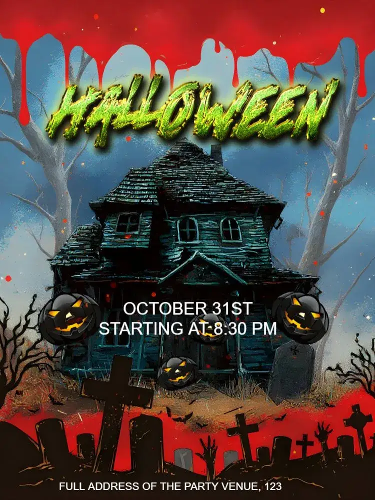 Hallooween Folklore invitation