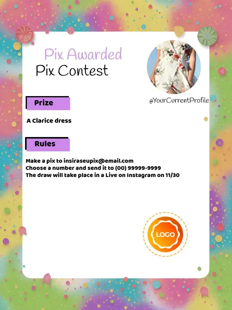 Invitation Pix Award-Winning Art – Tickets theme pastel, modern, elegant, fashion, illustration